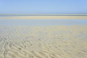 North Sea Coast Prints: Beach at low tide with wave-like structure