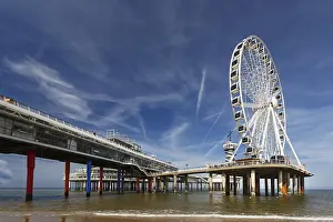 Urban Beach Scene Prints: At the beach of Scheveningen