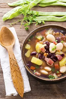 Vegetarian Meal Prints: Beans soup