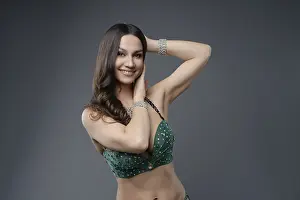 Belly Dance Prints: A belly dancer performs with poise