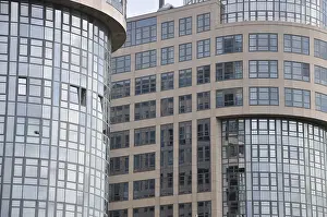 Prints of Berlin, building, Germany, lantern, architecture, Berlin Mitte, Mitte, Mitte district, facade, glass facade, modern Berlin, building, Germany, lantern, architecture, Berlin Mitte, Mitte Berlin Architecture Prints: Berlin Mitte Print - Modern Glass Facade Building