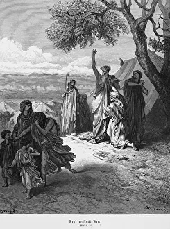 Christian Scripture Images Prints: Bible, Noah curses Ham, his son