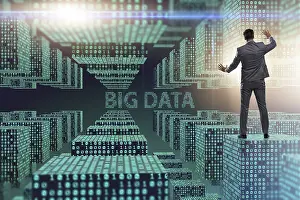 Computer Science Research Prints: Big data concept with data mining analyst