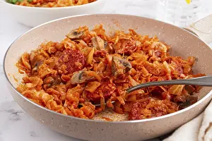 Bigos Meal Detail Prints: Bigos, Polish dish bigos, on the table