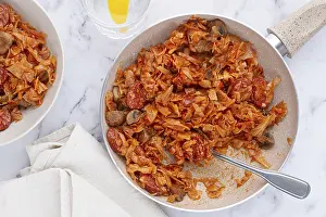Stewed Meat With Cabbage Prints: Bigos, Polish dish bigos, on the table