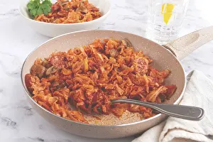 Traditional Meat Dish Prints: Bigos, Polish dish bigos, on the table