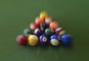 Billiard Balls Prints: Billiard balls, triangular shape