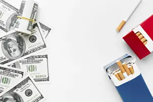 Tobacco Health Risks Prints: Bills cigarettes
