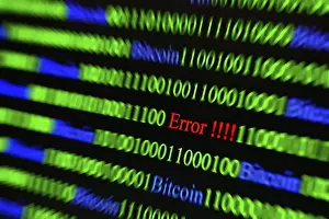 Binary Code Error Prints: Binary code with Error lettering