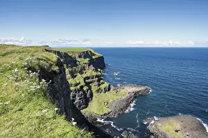 Northern Ireland Coastal Scenery Prints: Bizarre basalt cliffs on the Causeway coast