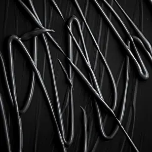 Abstract Art Prints: Black Cream Texture Print Background