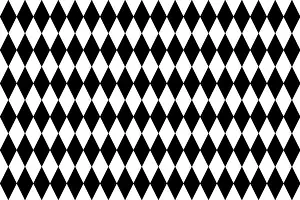 Bavarian Tradition Prints: Black and white diamond pattern as background