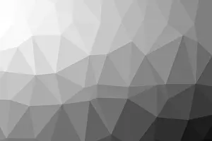 Symbolic Black And White Picture Prints: Black and White Low Polygon Random Triangle Abstract