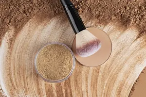 Glamour Beauty Shot Prints: A block of compact powder