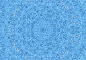 Abstract Blue Background Prints: Blue abstract background with pattern of thin lines