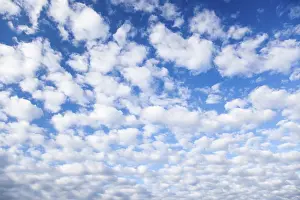 Blue Cloudy Sky Prints: Blue, cloudy sky