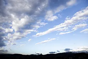 Blue Cloudy Sky Prints: Blue, cloudy sky