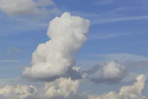 Cloud Formation Germany Prints: Blue cloudy sky, cloud formation