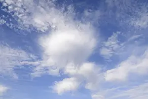 Cloudy Germany Landscape Prints: Blue cloudy sky, cloud formation