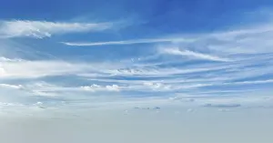 Blue Sky with White Clouds Print
