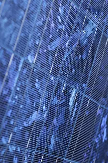 Renewable Energy Source Prints: Detail of a blue solar panel. Suitable for background