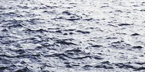 Abstract Background Image Prints: Blue water surface with small waves