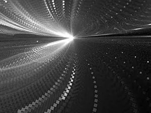 Abstract Computer Graphics Prints: Blurred way - abstract computer-generated image