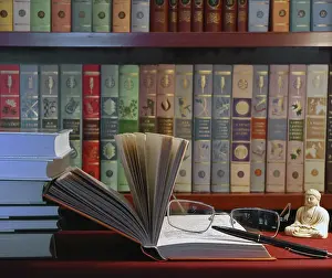 Deserted Library Prints: Books in Library