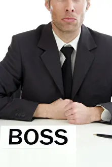 Young Entrepreneur Image Prints: Boss in the office