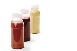 Balanced Diet Beverages Prints: Bottled smoothies