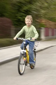 Young Cyclist Prints: Boy on Bicycle