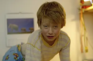 Child Facial Expressions Prints: Boy in pyjama