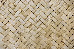 Southeast Asia Botany Images Prints: Braided bamboo, herringbone pattern