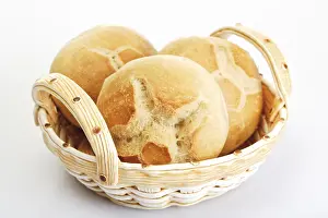 Bread Rolls Prints: Bread rolls in a basket