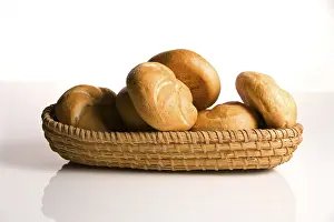 Fresh Bread Prints: Breadbasket with buns