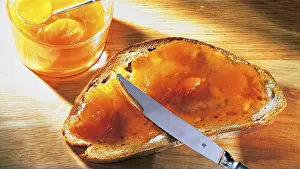 Basic Food Nutrition Prints: Breakfast, bread with jam, Germany