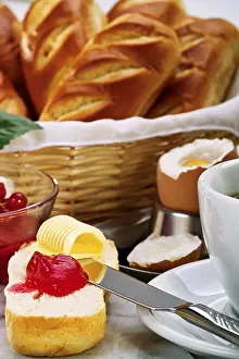 Deserted Breakfast Scene Prints: Breakfast set
