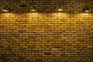 Asian Capital Cities Prints: Brick wall (background material)
