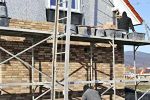Construction Worker Skills Prints: Bricklaying, clinker brick work