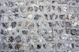 European Rock Formations Prints: Bricks, filling the format, consisting of flint