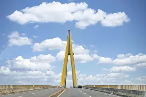 Prints of Bridge crossing the amazon river, Manaus, Amazonas state, Brazil Manaus Prints: Bridge Crossing the Amazon River Print, Manaus, Brazil