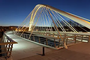 Prints of Bridge over the river Ebro, Logrono, La Rioja, Spain Bridge over the river Ebro, Logroo, La Rioja, Spain River Prints: Bridge over the River Ebro, Logroño Print, La Rioja, Spain