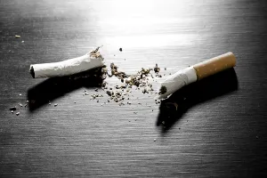 Smoking Health Risks Prints: Broken cigarette