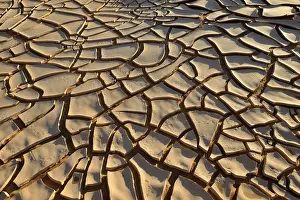 Prints of Broken surface of a dry claypan, Rub al-Khali, Dhofar, Oman Oman Prints: Broken Surface of a Dry Claypan Print, Rub al-Khali, Oman