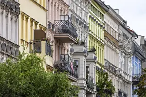 Colorful Buildings In Europe Prints: Building with colourful facade on Oderberger StraBe