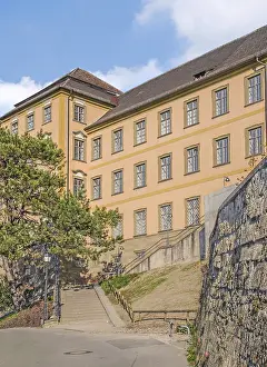Christian Monastery Complex Prints: Building of the extensive monastery complex Basilika Weingarten