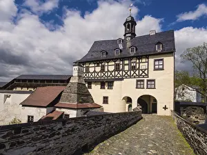 Abandoned Fortress In Central Europe Prints: Burgk Castle in Thuringia