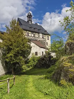 Central European Tourist Attractions Prints: Burgk Castle in Thuringia