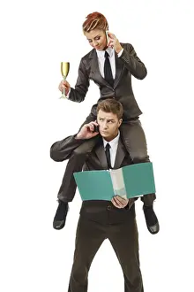 Business Professionals Prints: Business concept, work of manager and executor