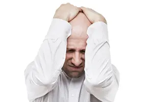 White Background Concept Image Prints: Business problems and failure at work concept